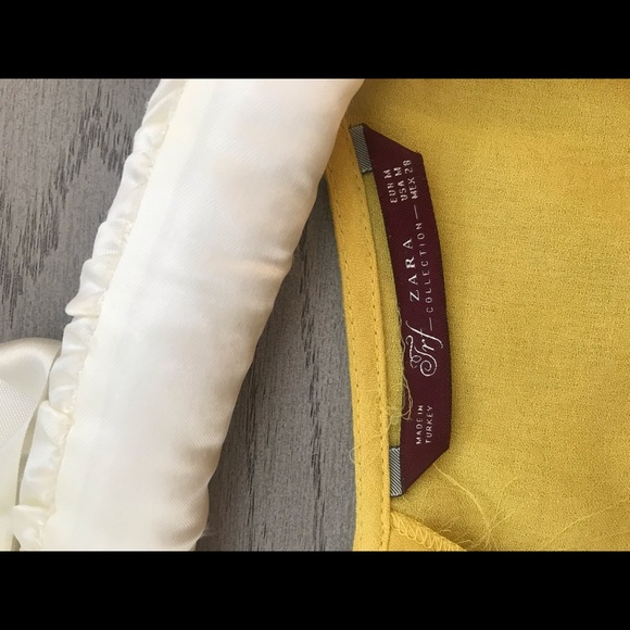 Zara mustard coloured blouse - Picture 5 of 6